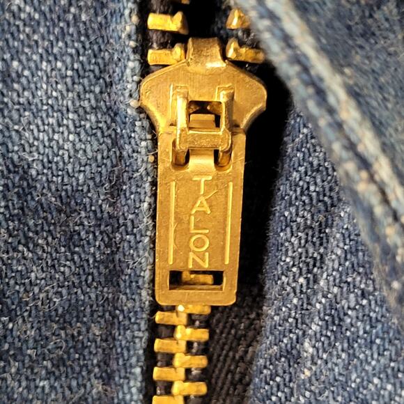 Vintage 80s MOD High-Waist Tapered Jeans Womens 4 28x33 Talon USA - Picture 8 of 16